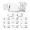 12 Pack Emergency Lights for Business, with Battery Backup, Commercial LED Emergency Exit Lighting Fixtures, AC 120/277V