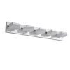 Modern Chrome LED Vanity Light, 5-Lights Wall Sconce for Bathroom and Mirror, Sleek Minimalist Design, Energy-Efficient, Easy to Install