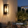 14" Outdoor Wall Lights Fixtures, Black Exterior Lighting Fixtures