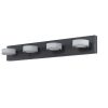 29" Modern 4-Light LED Vanity Light, Sleek Black Bathroom Wall Light Fixture for Mirror, Shower, and Bathroom Decor