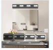 29" Modern 4-Light LED Vanity Light, Sleek Black Bathroom Wall Light Fixture for Mirror, Shower, and Bathroom Decor