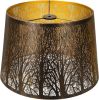 Etched Forest Metal Lampshade, ALUCSET Drum Metal Lamp Shade for Table Lamp