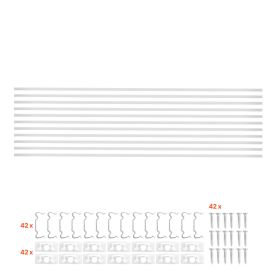 10-Pack 6.6 ft/2M Plus-Size U Shape LED Aluminum Channel, with Milky Cover, End Caps and Mounting Clips, Aluminum Profile for LED Strip Light