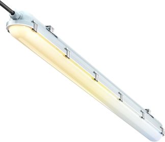 4FT LED Vapor Tight Light Fixture, 1-Pack, 10-in-1 Adjustable (4 Power/5CCT), 7800LM, IP65 Waterproof Dustproof, AC100-277V, ETL Certified