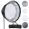 Parabolic Softbox, 33 in / 850 mm, Quick Release and Quick Fold, Lightweight and Portable, Universal Bowens Mount, 4 Lighting Effects