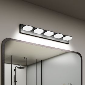 LED Modern Bathroom Vanity Light Fixtures (5-Light, 32-Inch)