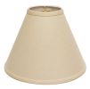 Slant Deep Cone Hardback Lampshade with Washer Fitter, Beige