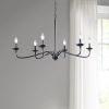 6-Light Metal Chandelier