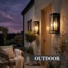 14" Outdoor Wall Lights Fixtures, Black Exterior Lighting Fixtures