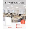 2x2 FT LED Flat Panel Light, 5700 LM, Flush Mount LED Drop Ceiling Lighting Fixture with 3 Color Selectable 3000K/4000K/5000K, 25W/30W/40W