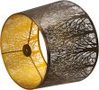 Etched Forest Metal Lampshade, ALUCSET Drum Metal Lamp Shade for Table Lamp