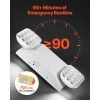12 Pack Emergency Lights for Business, with Battery Backup, Commercial LED Emergency Exit Lighting Fixtures, AC 120/277V