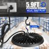 UFO LED High Bay Light, 150W 21000LM, High Bay LED Shop Lights for Warehouse, 5000K, IP65 Waterproof with 5.9FT Cable US Plug