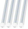 Led Shop Lights,Led Shop Lights 4FT 50W 6500K 7000LM Clear White,Shop Light 4FT 110V Linkable Integrated V-Shape for Shop Garage,Warehouse