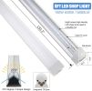 10Pack 8FT LED Shop Lights, 100W 16000LM 6500K Linkable Shop Light, High Output Clear Cover, Integrated T8 8FT LED Tube