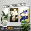 LED Vanity Lights 43in Bathroom Lights Fixtures over Mirror 6 Light LED Lighting Fixture for Bathroom 18W Mirror Lighting Fixture Modern Bath Light Ba