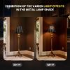 Etched Forest Metal Lampshade Rectangle Lamp Shade Fitter Floor Lamp Shade