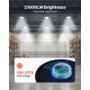 20 Pack LED High Bay Lights, 5000K 150W 21000LM Super Bright UFO LED Warehouse Shop Lights, IP65 Waterproof
