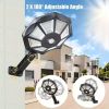 2 Pack Solar Motion Sensor Lights Outdoor, IP55 Waterproof Dusk to Dawn Solar Wall Lights, Energy Saving Security Flood Lights for Yard, Patio, Barn