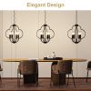 Farmhouse Oval Candle Chandelier Light, Ceiling Light, Pendant Lamp for Living Room, Dining Room, Hallway
