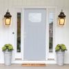 21"(H) 1-Pack Outdoor Wall Lantern Light â€“ Modern Black Metal & Clear Glass Sconce for Porch, Patio, and Garden Lighting (Bulb Not Included)