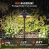 8 Pack Low Voltage Landscape Path Lights, 3W 210LM 12V-24VAC/DC Outdoor LED Pathway Lighting, 3000K Warm White Walkway Lights with Quick Connectors