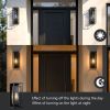 14" Outdoor Wall Lights Fixtures, Black Exterior Lighting Fixtures